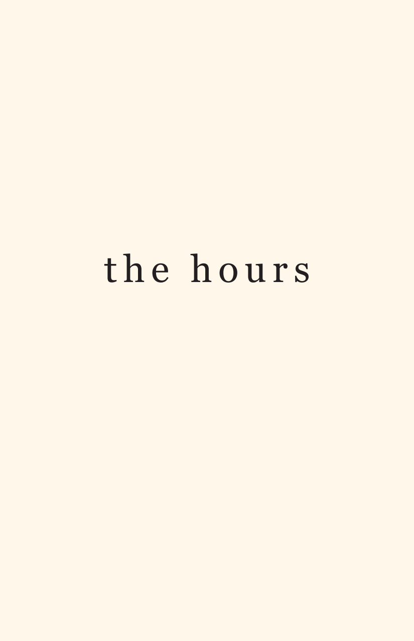 The hours — front cover